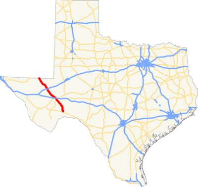 Highway 285 map.  Route 285 in Texas.  Copied from Data:U. com.  The 285 bus (A-Zaim Neighbo...