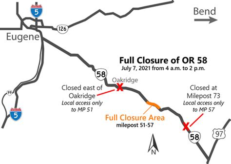 Highway 58 closures. Motorists will encounter a closure of the southbound number 2 lane beneath the Highway 101 over-crossing at Highway 58 on Wednesday, December 16 and Thursday, December 17 from 6:30 p.m. until 6 a.m. 