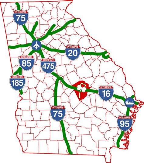 Highway conditions in ga. I-16 One-Way Driving Guides. Normally I-16 carries traffic in both directions between Macon and Savannah. In the event of a mandatory evacuation from coastal Georgia, I-16 eastbound lanes will reverse to become "contra-flow" lanes. All I-16 lanes will allow only westbound traffic from Savannah to U.S. 441 in Dublin, a distance of 125 miles. 