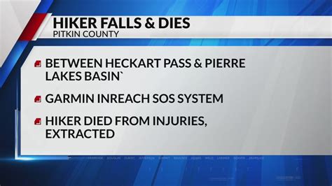 Hiker falls over cliff to death in Pitkin County