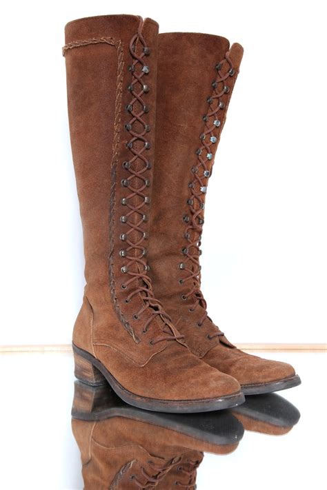 Hiking Lace up Boots - Etsy