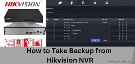Hikvision backup tool.  Hikvision DVR/NVR/ IPC video files stored in local drive...