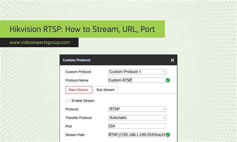 Hikvision snapshot url.  Stream live video via RTSP, enable ONVIF suppor...