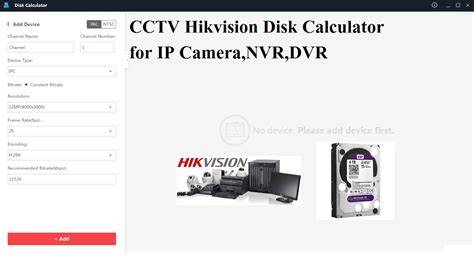 Hikvision storage calculator app. com/#/home Storage and Network Calcul...