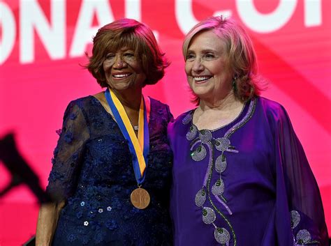 Hillary Clinton presents Hazel Dukes highest NAACP award to close out convention