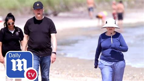 Hillary and Bill Clinton spotted taking beach walk in the …