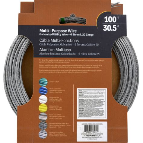 Hillman 6 Strand Wire Galvanized (#20 x 100ft)