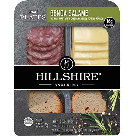 Hillshire Snacking Genoa Salame with White Cheddar …