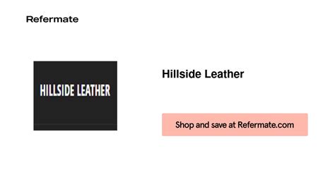 Hillside Leather Coupons & Promo codes - CouponsPlusDeals.com