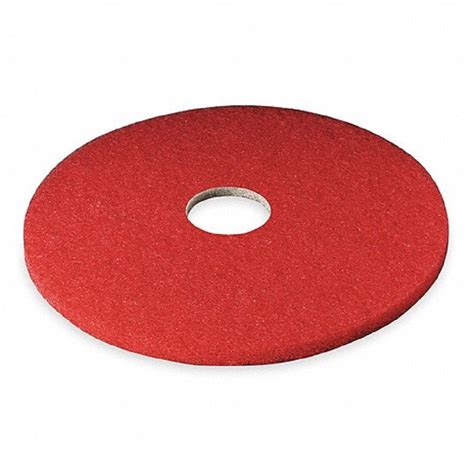 Hillyard - MIN61500044906 Red Buffer Pad 5100, 12"