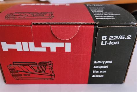 Hilti B 22/5.2 Li Ion Battery for sale online eBay