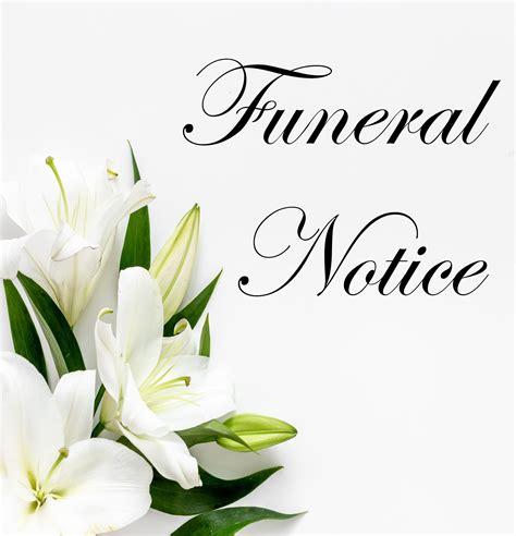 Hinchinbrook funeral notices this week.  Browse Local Funeral Notices, Death...