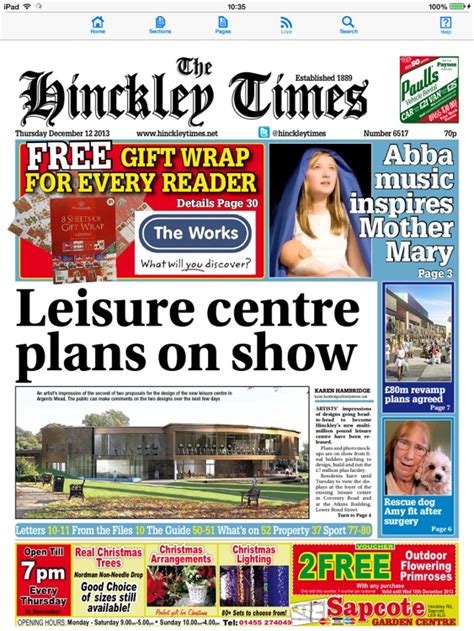 Hinckley times news. .  ...