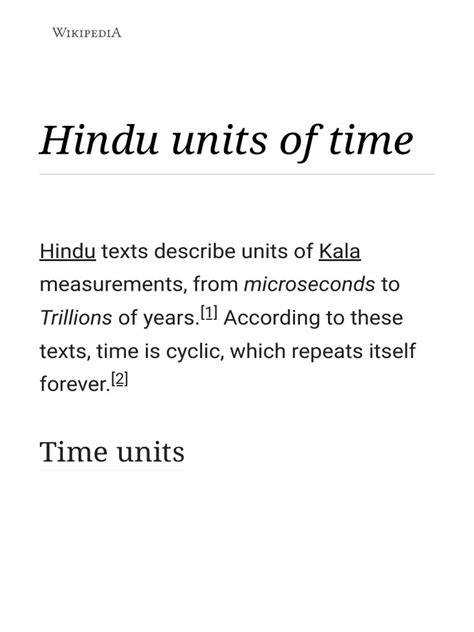 Hindu units of time Wikipedia.