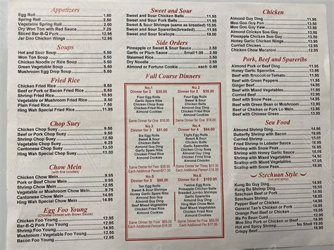 You may explore the information about the menu and check prices for Wah Hing by following the link posted above. restaurantguru.com takes no responsibility for availability of the Wah Hing menu on the website. Menus of restaurants nearby. Kahuna menu #27 of 498 places to eat in Newquay.. 