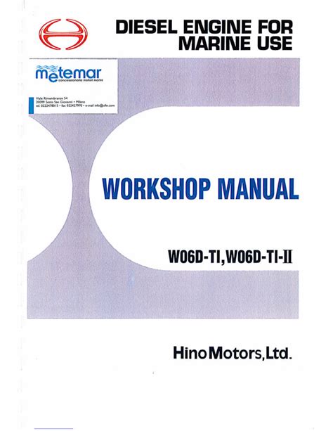 Hino w06d w06d ti diesel engine repair manual. - Free mitsubishi endeavor 2004 wire repair manual free.
