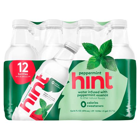 Hint water. Hint. Water Best Sellers Pack (Pack of 12), 16 Ounce Bottles, 3 Bottles Each of: Watermelon, Blackberry, Cherry, and Pineapple, Zero Calories, Zero Sugar and … 