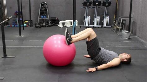 Hip Extension with Stability Ball - YouTube