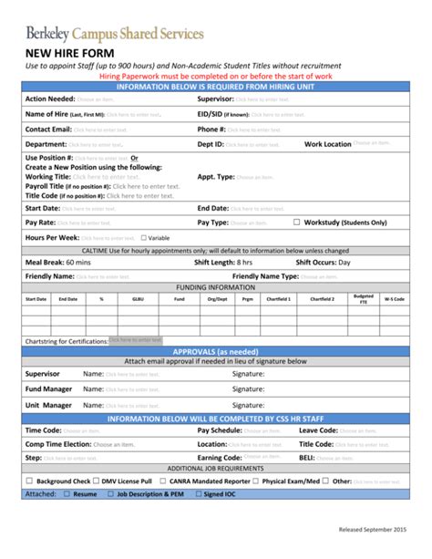 Hire Request Form Word (For PC users only)
