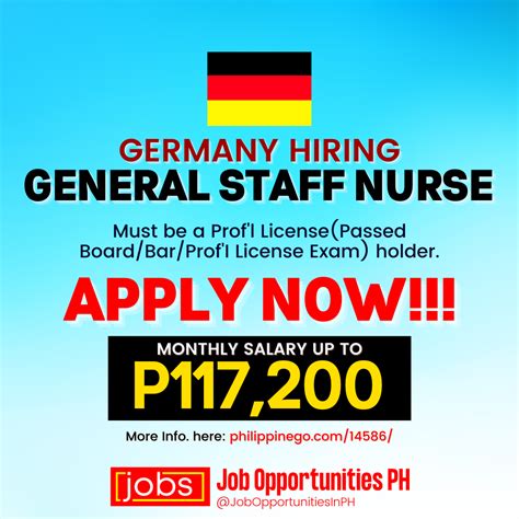 Hiring Staff Nurse in Germany Philippine Go