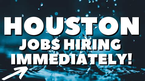 Hiring immediately houston. Learning Network 3.8. Remote in Texas. Typically responds within 3 days. $45,000 - $52,000 a year. Full-time. Monday to Friday + 1. Easily apply. $1500.00 signing bonus available to qualified candidates!*. We have an immediate opening for an Online Special Education Teacher (Remote; Virtual). 