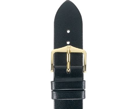 Hirsch Diamond Calf Leather Black Watch Strap Medium …