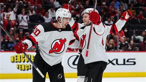 Hischier, Mercer and McLeod each score 2 goals as the Devils beat the Capitals 6-3