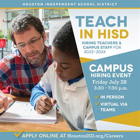 Houston Independent School District (HISD) - Frontline Recruitment. Openings as of 5/18/2024. (no results) Options. At this time we do not have any …. 