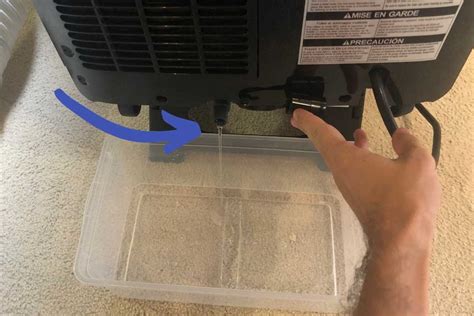 Mar 11, 2024 · To drain the Hisense portable air conditioner, locate the drain port on the back or bottom of the unit. Position a shallow pan or bucket to collect the water, then remove the plug or unscrew the cap to allow the water to drain properly. 