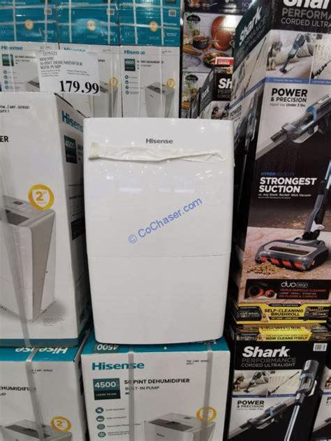 Showing 1-2 of 2. Delivery. Show Out of Stock Items. $149.99. Hisense 35 Pint Dehumidifier. (18) Compare Product. $179.99. Midea Smart 50-Pint Dehumidifier with Built-in Pump.. 