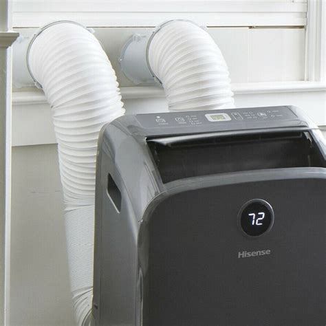 Hisense dual hose portable air conditioner. Hisense Portable Air Conditioner 6000-BTU 115 Volt 3-in-1 Dehumidifier and Fan Quiet Operation 24-Hour Timer Cools up to 299 Sq Ft, AP0621CR1W (Refurbished) TCL Home 7,500 BTU Smart Portable Air Conditioner, Fan, & Dehumidifier, App & Voice Control, 2 Fan Speeds, LED Display & Remote, 24 Hour Timer, White Standard (5P93C) 