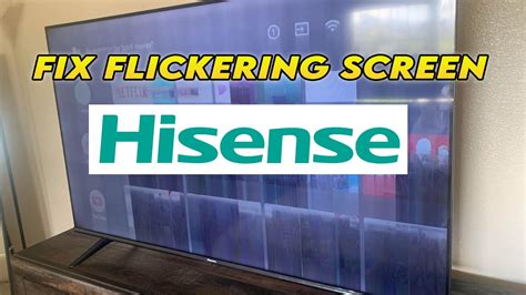 Hisense tv flickering lines on screen.  Smart TV Intermittent Flickering Horizontal Lines I...