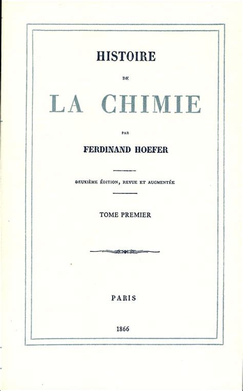 Histoire de La Chimie, 2...