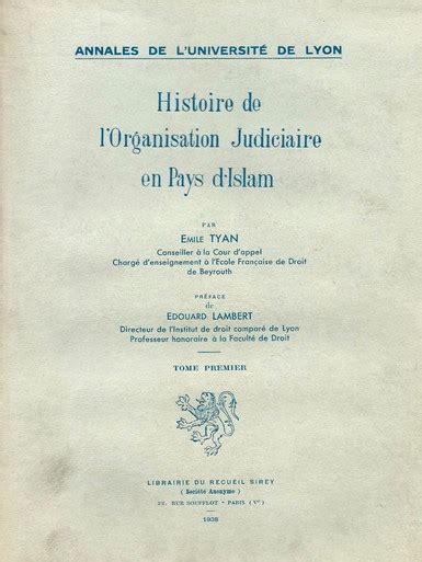 Histoire de l'organisation judiciaire en pays d'islam. - Emlékkönyv szent istván király hálálanak kilencszázadik évfordulóján.