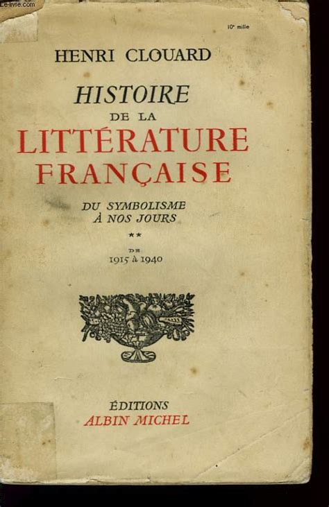Histoire de la littérature française du romantisme à nos jours. - Introduction to management science 12e solutions manual.