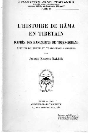 Histoire de rama en tibétain, d'après des manuscrits de touen houang. - Sviluppo delle abilità applicative della teoria della leadership di.