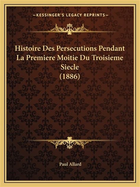 Histoire des persécutions pendant la première moitié du troisième siècle (septime sévère, maximin, dèce). - Manuale per telecomando jumbo universale brookstone.