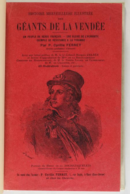 Histoire merveilleuse illustrée des géants de la vendée. - Geschichte der französischen litteratur im xvii jahrhundert..