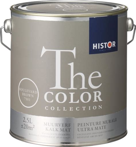 Histor The Color Collection muurverf boulevard brown 2,5 liter