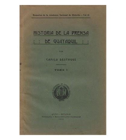 Historia de la prensa de guayaquil. - Multi dictionnaire de la langue française.