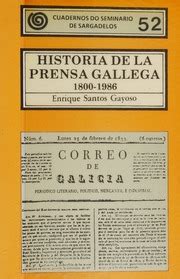 Historia de la prensa gallega, 1800 1986. - Ein lehrbuch zur wärmeübertragung lienhard solution manual.