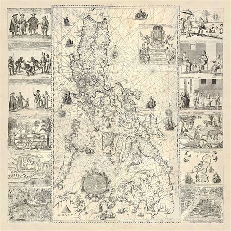 Historical Map of the Philippines - 1734