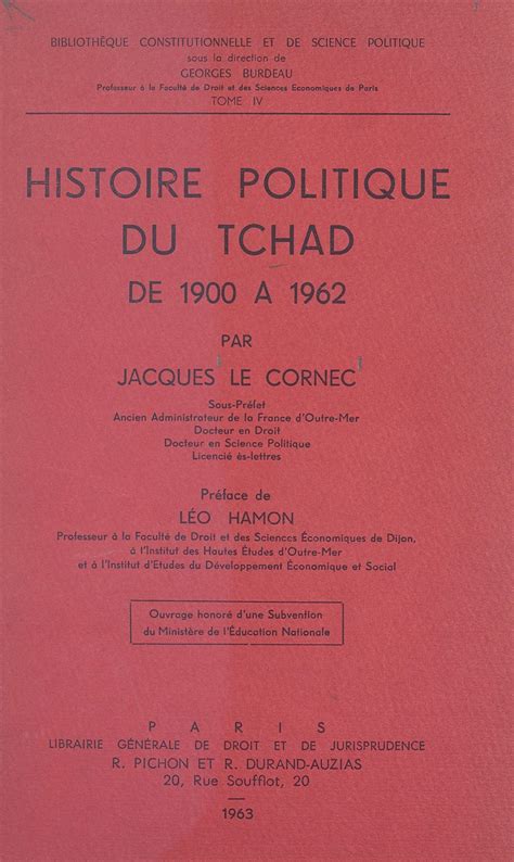 Historie politique du tchad de 1900 a 1962. - Surviving in corrections a guide for corrections professionals.