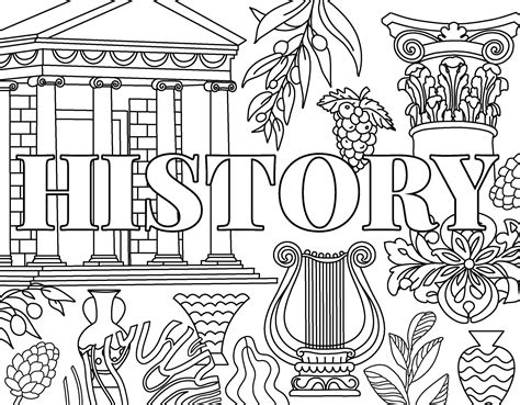 History Coloring Books