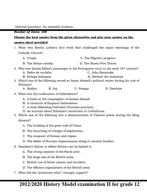 History exam questions for primary 2 third term.  These Access Lower Basic School Examination Q...