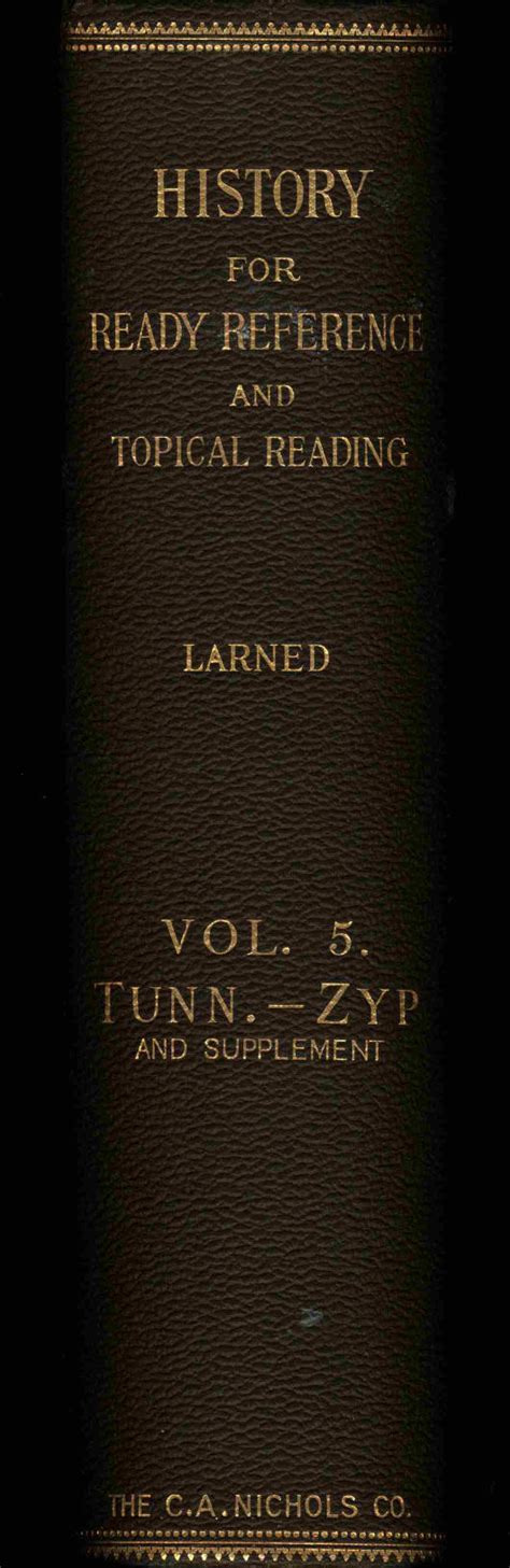 History for Ready Reference by J. N. Larned, Volume 5 of 6