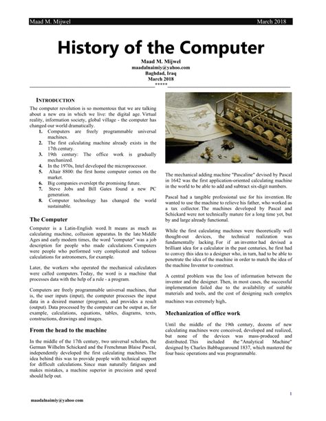 History of computers pdf