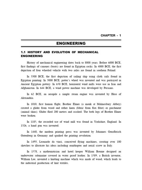 History of mechanical engineering pdf.  The various sections deal with some em...