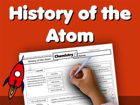 History of the Atom Home Learning Worksheet GCSE Teaching Resources