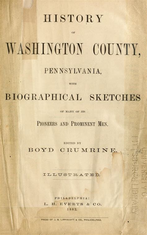 History of washington county pennsylvania with biographical sketches of many. - The mba handbook by sheila cameron.